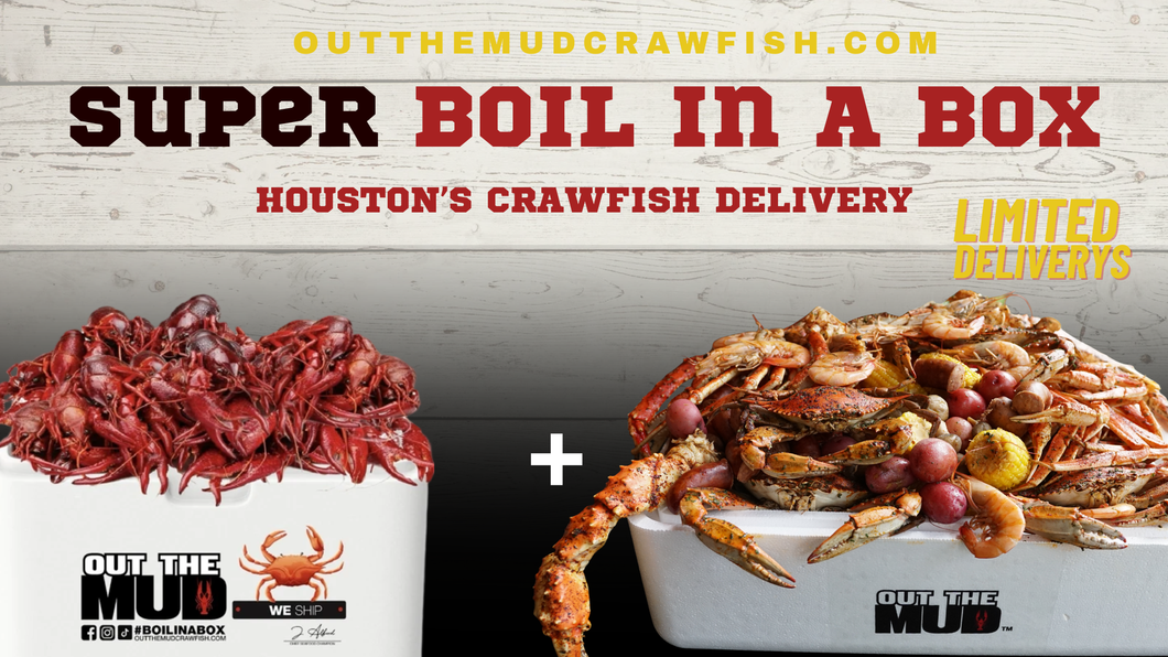 The Super Box -BOIL IN A BOX™ – Out The Mud Crawfish